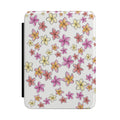Floral Plumeria Kindle Case — Pink & Yellow Tropical Flower E-Reader Cover