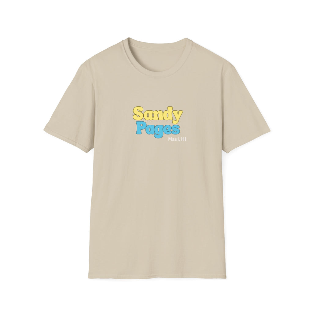 Sandy Pages Retro Bubble Logo T-Shirt