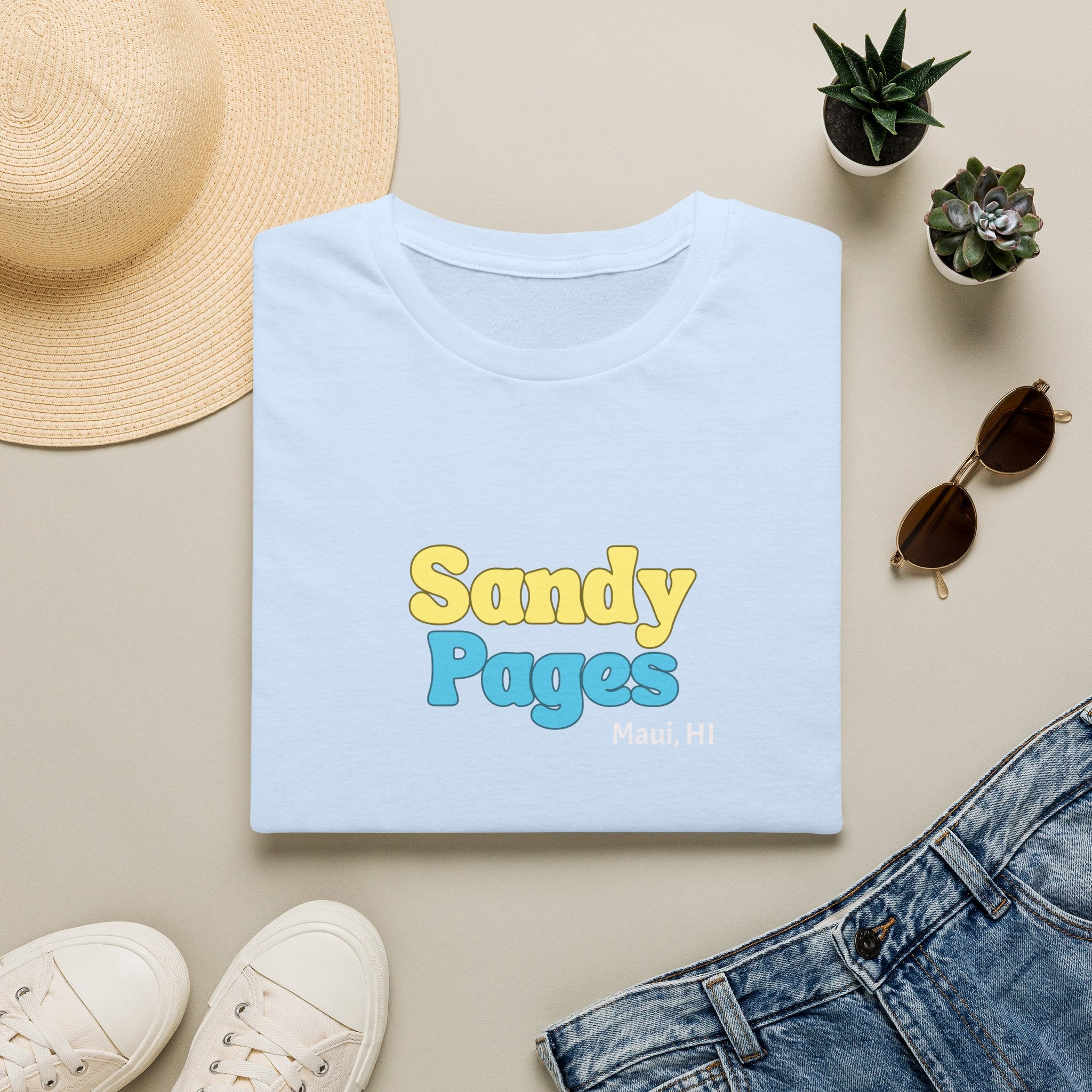 Sandy Pages Retro Bubble Logo T-Shirt