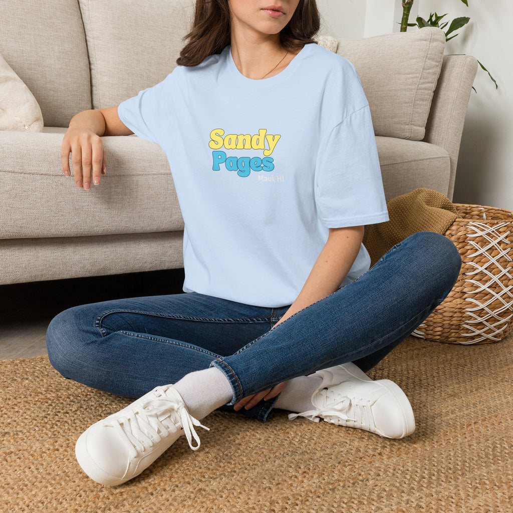 Sandy Pages Retro Bubble Logo T-Shirt