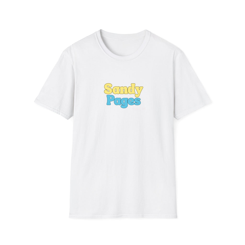 Sandy Pages Retro Bubble Logo T-Shirt