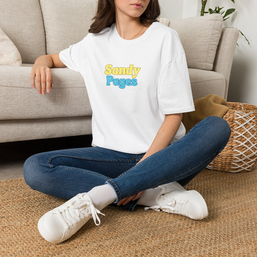 Sandy Pages Retro Bubble Logo T-Shirt