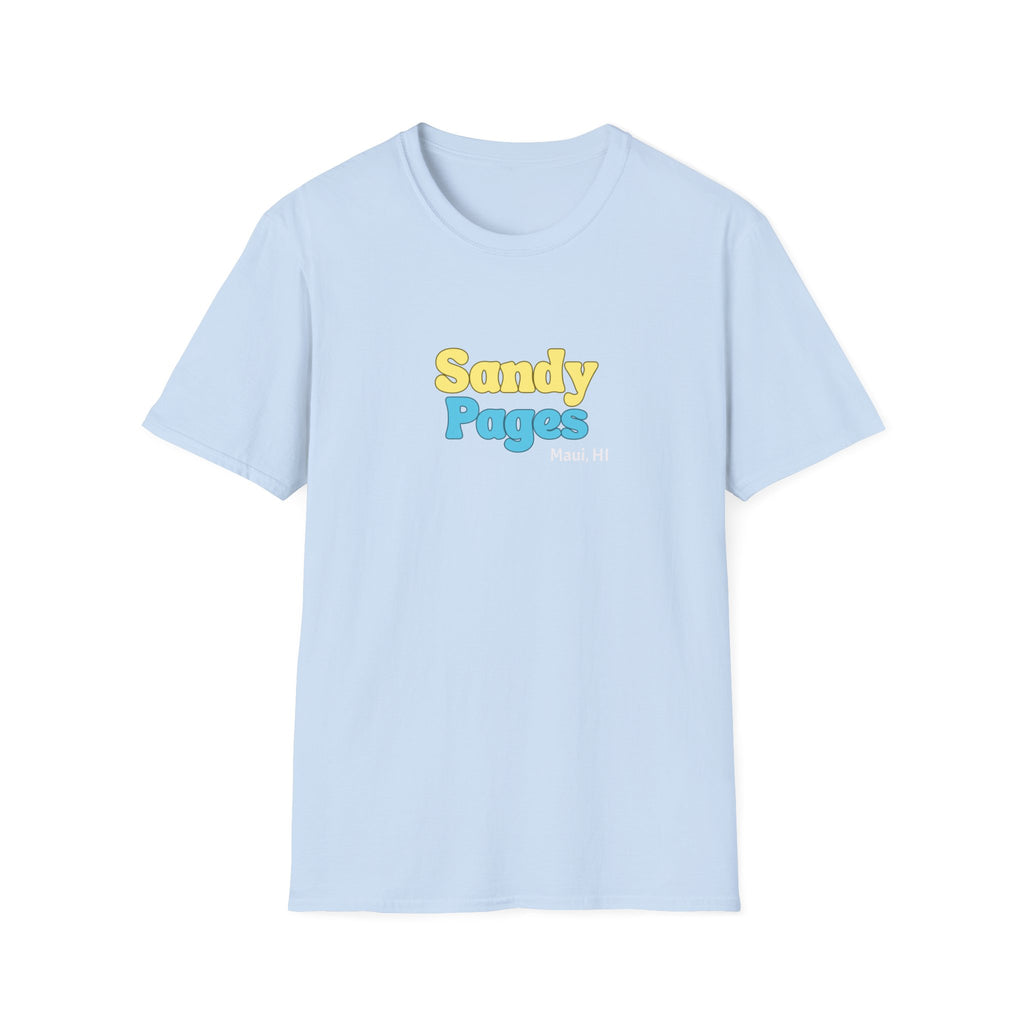 Sandy Pages Retro Bubble Logo T-Shirt